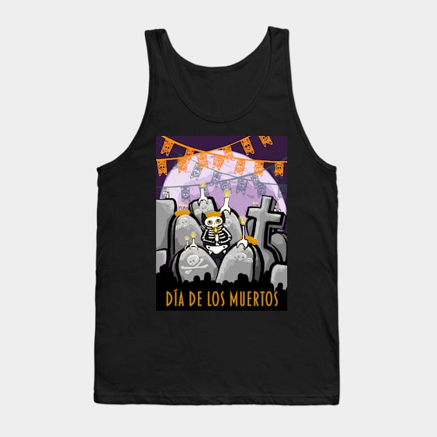 Día de los Muertos Tank Top by KilkennyCat Art